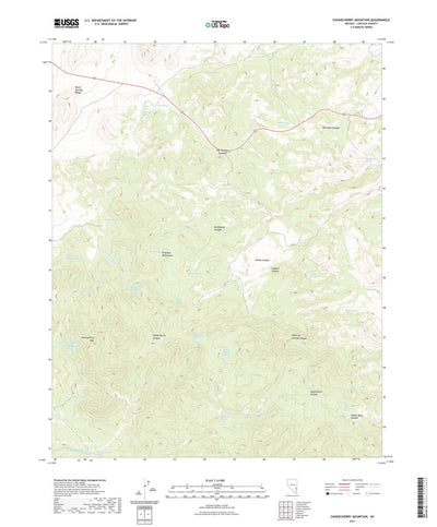 United States Geological Survey Chokecherry Mountain, NV (2021, 24000-Scale) digital map