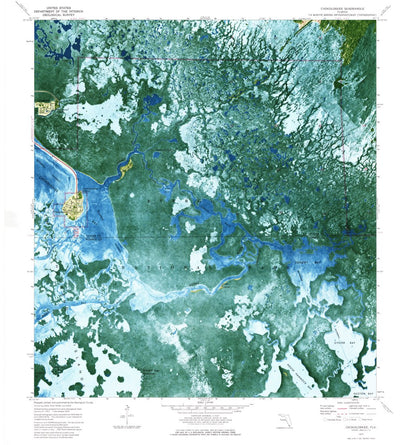 United States Geological Survey Chokoloskee, FL (1974, 24000-Scale) digital map