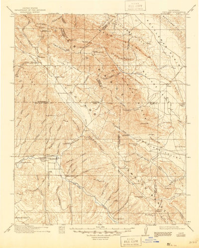 United States Geological Survey Cholame, CA (1917, 125000-Scale) digital map