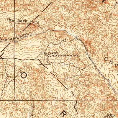 United States Geological Survey Cholame, CA (1917, 125000-Scale) digital map