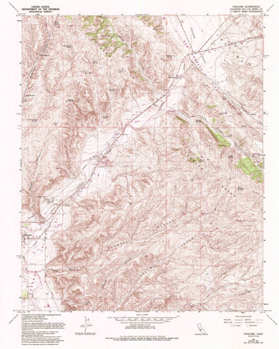 United States Geological Survey Cholame, CA (1961, 24000-Scale) digital map