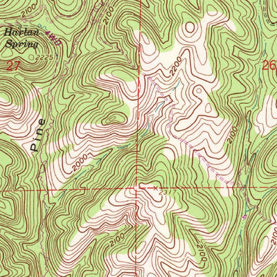 United States Geological Survey Cholame Hills, CA (1961, 24000-Scale) digital map