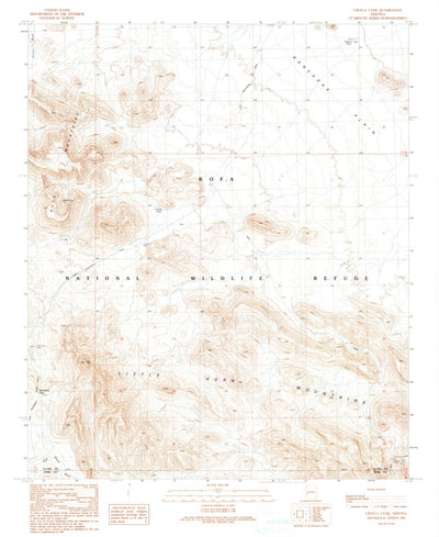 United States Geological Survey Cholla Tank, AZ (1990, 24000-Scale) digital map