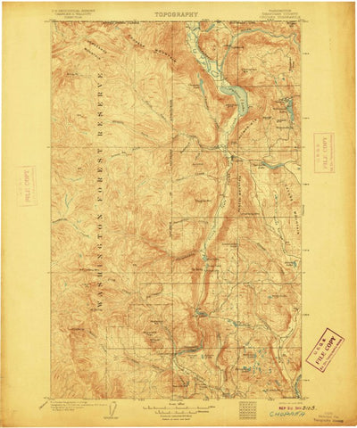 United States Geological Survey Chopaka, WA (1906, 125000-Scale) digital map