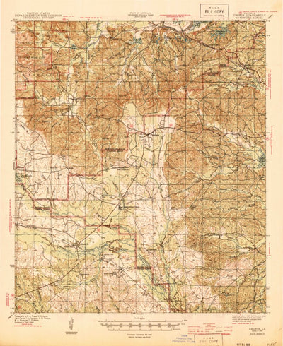 United States Geological Survey Chopin, LA (1944, 62500-Scale) digital map