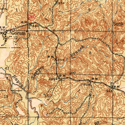 United States Geological Survey Chopin, LA (1944, 62500-Scale) digital map