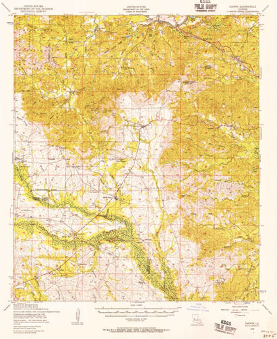 United States Geological Survey Chopin, LA (1948, 62500-Scale) digital map