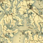 United States Geological Survey Choptank, MD (1908, 125000-Scale) digital map