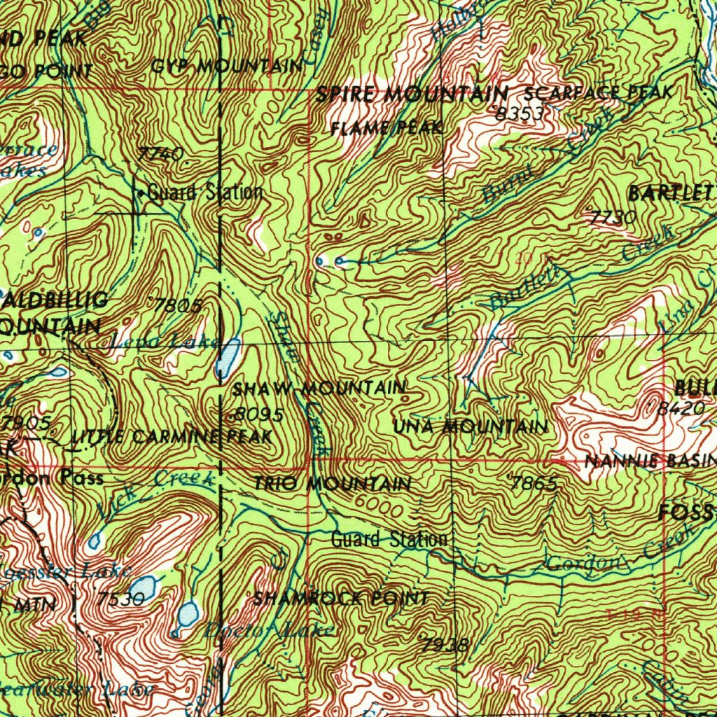 Choteau, MT (1955, 250000Scale) Map by United States Geological Survey