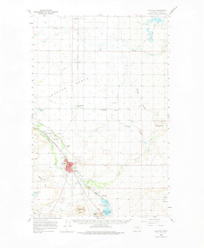 United States Geological Survey Choteau, MT (1960, 62500-Scale) digital map