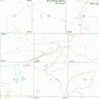United States Geological Survey Choteau, MT (1960, 62500-Scale) digital map