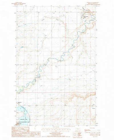 United States Geological Survey Choteau SE, MT (1987, 24000-Scale) digital map
