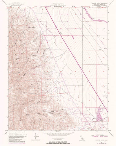 United States Geological Survey Chounet Ranch, CA (1956, 24000-Scale) digital map