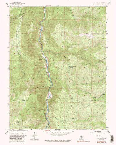 United States Geological Survey Chris Flat, CA (1954, 24000-Scale) digital map