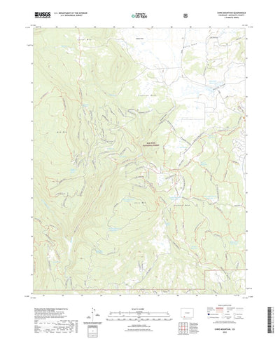 United States Geological Survey Chris Mountain, CO (2022, 24000-Scale) digital map