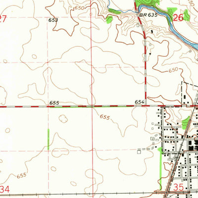 United States Geological Survey Chrisman, IL (1966, 24000-Scale) digital map