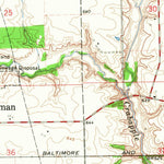 United States Geological Survey Chrisman, IL (1966, 24000-Scale) digital map