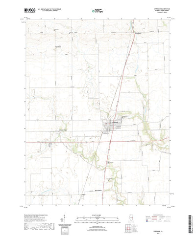 United States Geological Survey Chrisman, IL (2021, 24000-Scale) digital map