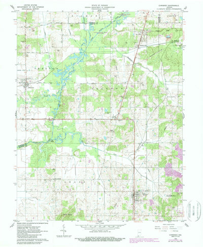 United States Geological Survey Chrisney, IN (1960, 24000-Scale) digital map