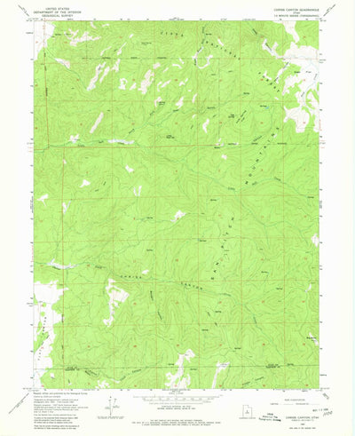 United States Geological Survey Chriss Canyon, UT (1965, 24000-Scale) digital map