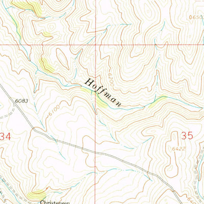 United States Geological Survey Christensen Ranch, MT (1961, 24000-Scale) digital map