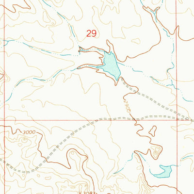 United States Geological Survey Christenson Reservoir, MT (1965, 24000-Scale) digital map