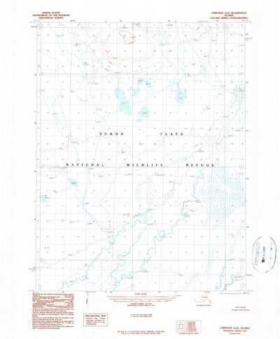 United States Geological Survey Christian A-2, AK (1990, 63360-Scale) digital map
