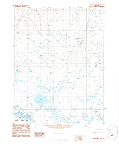 United States Geological Survey Christian A-5, AK (1990, 63360-Scale) digital map