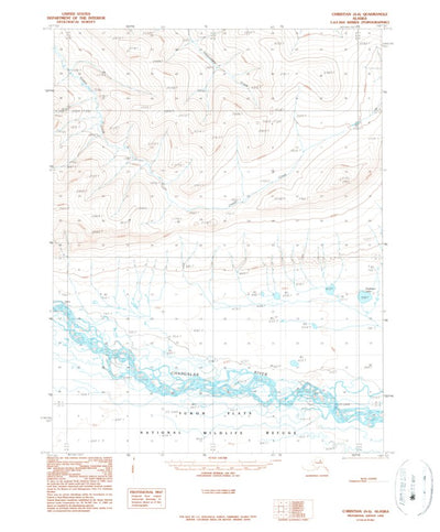 United States Geological Survey Christian A-6, AK (1990, 63360-Scale) digital map