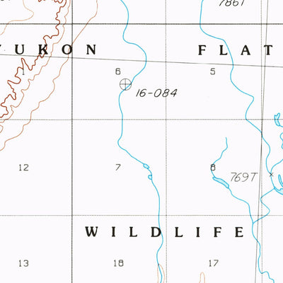 United States Geological Survey Christian B-1, AK (1990, 63360-Scale) digital map