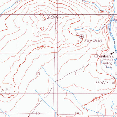 United States Geological Survey Christian B-3, AK (1990, 63360-Scale) digital map