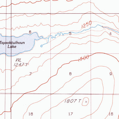 United States Geological Survey Christian B-5, AK (1990, 63360-Scale) digital map