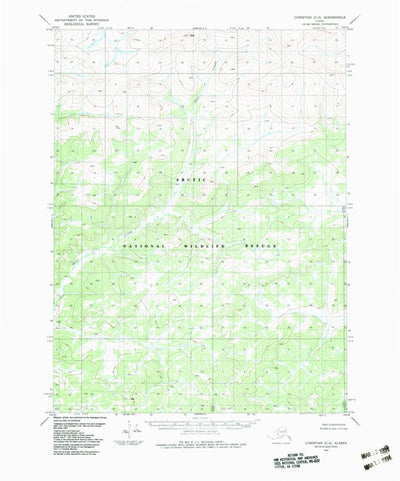 United States Geological Survey Christian C-2, AK (1983, 63360-Scale) digital map