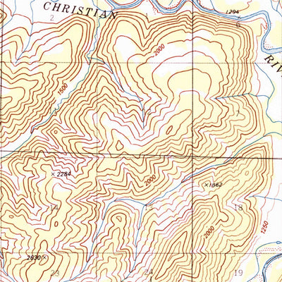 United States Geological Survey Christian C-3, AK (1972, 63360-Scale) digital map