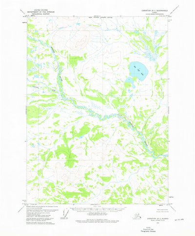 United States Geological Survey Christian D-1, AK (1973, 63360-Scale) digital map