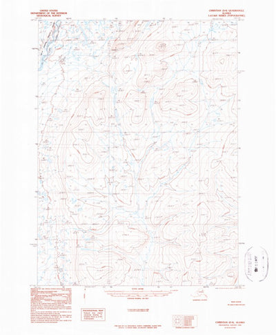 United States Geological Survey Christian D-4, AK (1990, 63360-Scale) digital map
