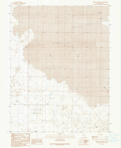 United States Geological Survey Christian Spring, NV (1990, 24000-Scale) digital map