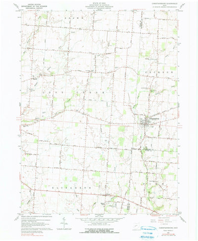 United States Geological Survey Christiansburg, OH (1961, 24000-Scale) digital map