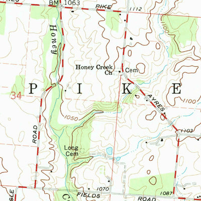 United States Geological Survey Christiansburg, OH (1961, 24000-Scale) digital map