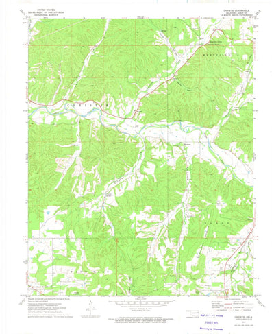 United States Geological Survey Christie, OK (1972, 24000-Scale) digital map