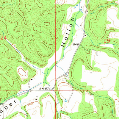 United States Geological Survey Christie, OK (1972, 24000-Scale) digital map