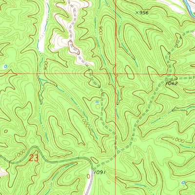 United States Geological Survey Christie, OK (1972, 24000-Scale) digital map