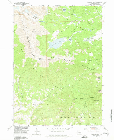 United States Geological Survey Christina Lake, WY (1953, 24000-Scale) digital map