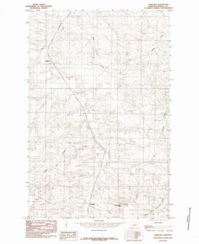 United States Geological Survey Christina, MT (1985, 24000-Scale) digital map