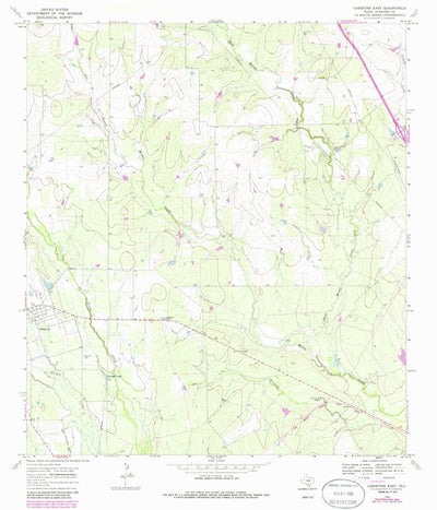 United States Geological Survey Christine East, TX (1969, 24000-Scale) digital map