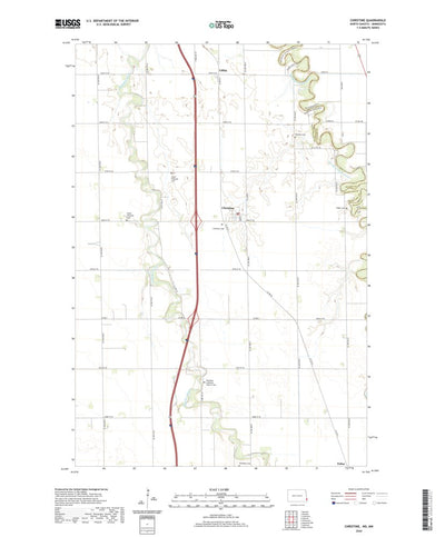 United States Geological Survey Christine, ND (2020, 24000-Scale) digital map