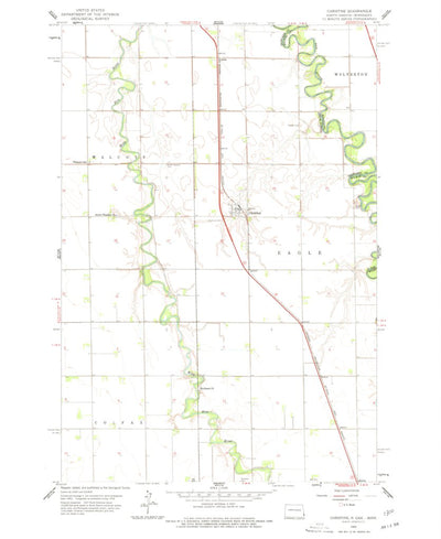 United States Geological Survey Christine, ND-MN (1959, 24000-Scale) digital map