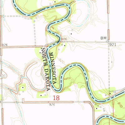 United States Geological Survey Christine, ND-MN (1959, 24000-Scale) digital map