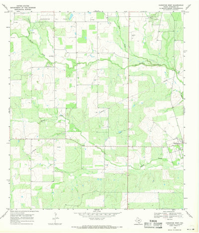 United States Geological Survey Christine West, TX (1968, 24000-Scale) digital map