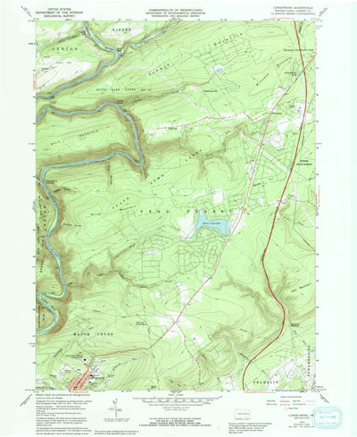 United States Geological Survey Christmans, PA (1960, 24000-Scale) digital map